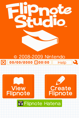 FlipNote Studio DS Homepage