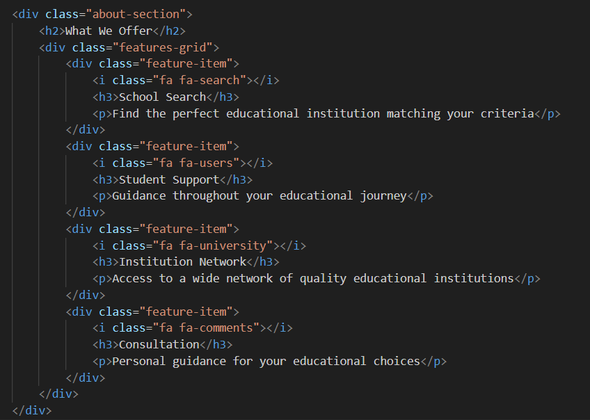 Screenshot of Links for Libraries in HTML Code